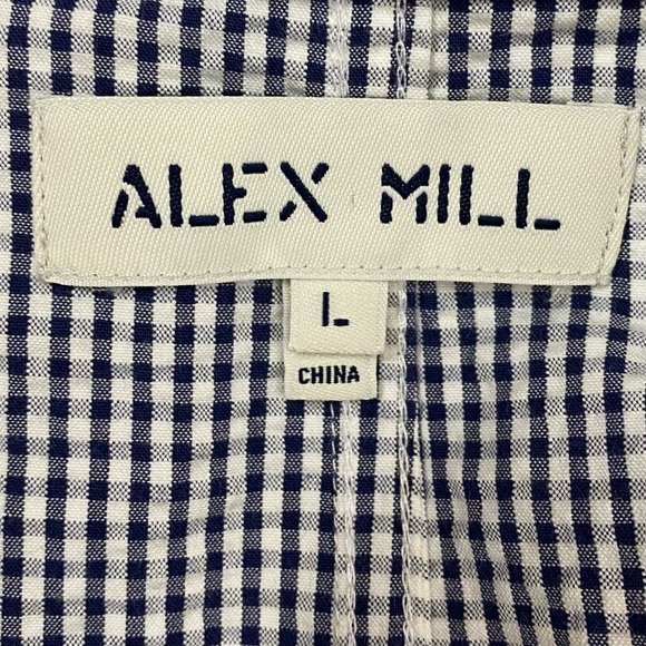 Alex Mill Plaid Cotton Blazer Jacket Size Large - Picture 5 of 7